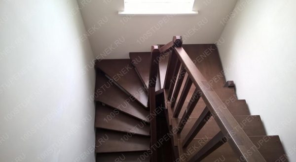 Лестница из бука и сосны